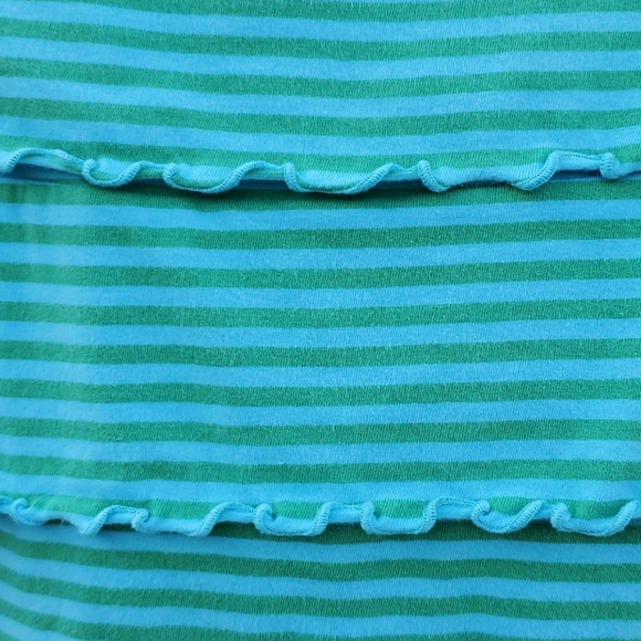 HANNA ANDERSSON GIRL'S STRIPED RUFFLED DRESS SIZE 140 (US size 10) - Picture 2 of 7